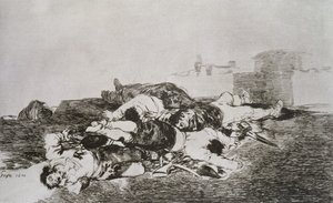 Co gorsza, płyta 22 „Katastrofy wojny” autorstwa Francisco Jose de Goya y Lucientes