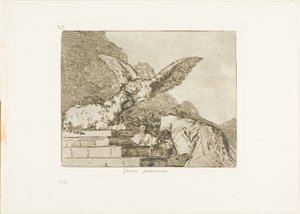 Pantomima kotów, płyta 73 z filmu Katastrofy wojny autorstwa Francisco Jose de Goya y Lucientes