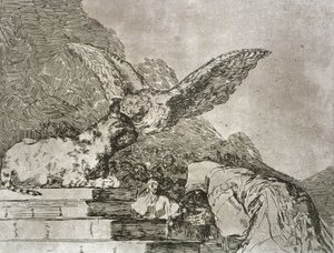 Pantomima kotów, płyta 73 „Klęski wojny” autorstwa Francisco Jose de Goya y Lucientes