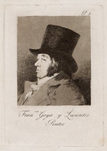 Francisco Goya y Lucientes, malarz, płyta pierwsza z Los Caprichos autorstwa Francisco Jose de Goya y Lucientes