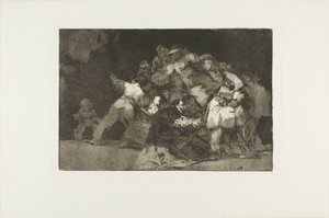 General Folly, płyta dziewiąta z Księgi Przysłów autorstwa Francisco Jose de Goya y Lucientes