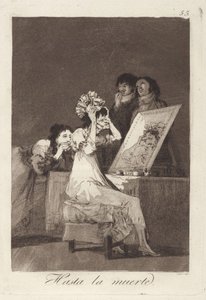 Aż do śmierci, tablica 55 z Los Caprichos autorstwa Francisco Jose de Goya y Lucientes