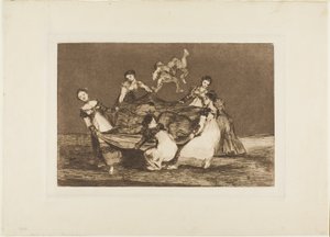 Cięższy niż Martwy Osioł, płyta 1 z Los Proverbios autorstwa Francisco Jose de Goya y Lucientes