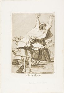 Nadszedł czas, płyta 80 z Los Caprichos autorstwa Francisco Jose de Goya y Lucientes