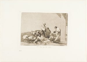 Nie ma sensu krzyczeć, płyta 58 z The Disasters of War autorstwa Francisco Jose de Goya y Lucientes