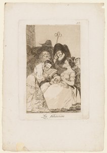 La Filiacion, płyta z „Los Caprichos”, 1799 autorstwa Francisco de Goya