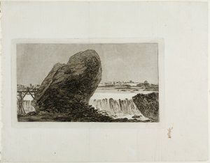 Krajobraz z wodospadem autorstwa Francisco Jose de Goya y Lucientes