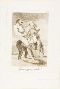 Patrzcie, jakie są uroczyste!, płyta 63 z Los Caprichos autorstwa Francisco Jose de Goya y Lucientes