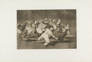 Merry Folly, z Disparates, wydana jako płyta 12 w Los Proverbios autorstwa Francisco Jose de Goya y Lucientes