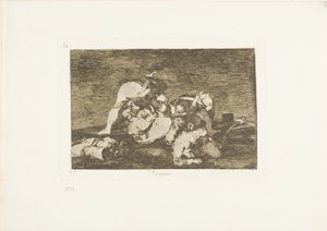 Tego też nie rób, płyta dziesiąta z The Disasters of War autorstwa Francisco Jose de Goya y Lucientes