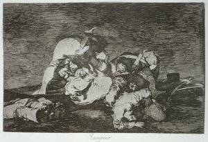 Ani oni, płyta 10 „Klęski wojny” autorstwa Francisco Jose de Goya y Lucientes