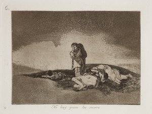 No Hay Quien Los Socorra (Nie ma kto im pomóc) autorstwa Francisco Jose de Goya y Lucientes