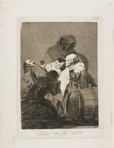 Nikt nas nie widział, tablica 79 z Los Caprichos autorstwa Francisco Jose de Goya y Lucientes
