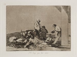 Nie ma hay que dar voces (Nie ma sensu krzyczeć) autorstwa Francisco Jose de Goya y Lucientes