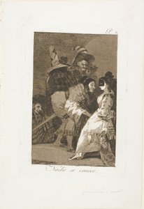 Nikt nie zna siebie, płyta szósta z Los Caprichos autorstwa Francisco Jose de Goya y Lucientes