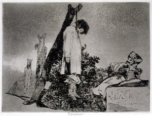 Ani w tym przypadku, płyta 36 „Katastrofy wojny” autorstwa Francisco Jose de Goya y Lucientes