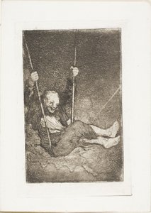 Stary człowiek na huśtawce autorstwa Francisco Jose de Goya y Lucientes