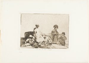 Być może są innej rasy, płyta 61 z The Disasters of War autorstwa Francisco Jose de Goya y Lucientes