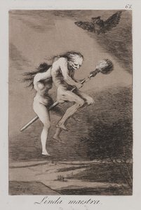 Śliczny Nauczycielu! (Linda maestra!) autorstwa Francisco de Goya