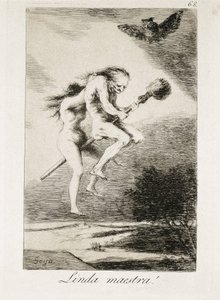 ładna nauczycielka. 1793-1799 (akwatinta) autorstwa Francisco Jose de Goya y Lucientes
