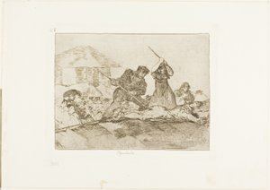 Rabble, płyta 28 z filmu Klęski wojny autorstwa Francisco Jose de Goya y Lucientes