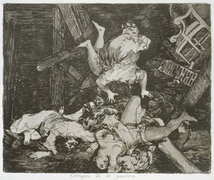 Pustki wojny, płyta 30 „Klęski wojny” autorstwa Francisco Jose de Goya y Lucientes