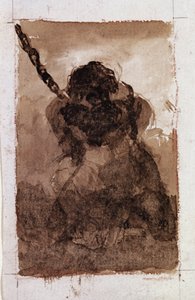 Sylwetka łańcucha więźnia (Rysunek) autorstwa Francisco de Goya