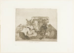 Dziwne nabożeństwo!, płyta 66 z filmu Katastrofy wojny autorstwa Francisco Jose de Goya y Lucientes