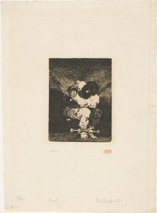 Areszt jest równie barbarzyński jak zbrodnia („Mały więzień”) autorstwa Francisco Jose de Goya y Lucientes