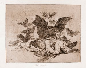 Katastrofy wojny: wyniki (akwaforta z rysunku przygotowawczego) autorstwa Francisco de Goya