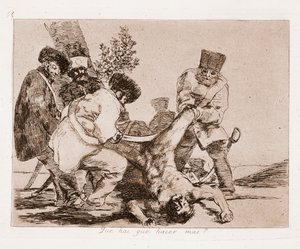 Katastrofy wojny: Co jeszcze możemy zrobić? (Grawerowanie po rysowaniu autorstwa Francisco de Goya