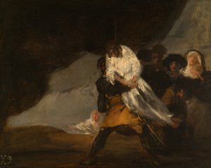 Powieszony mnich autorstwa Francisco Jose de Goya y Lucientes