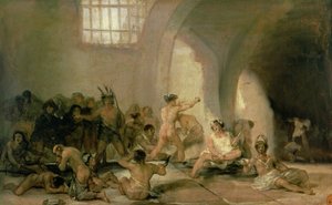 Dom wariatów autorstwa Francisco de Goya