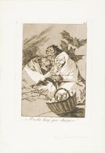 Jest mnóstwo do ssania, płyta 45 z Los Caprichos autorstwa Francisco Jose de Goya y Lucientes