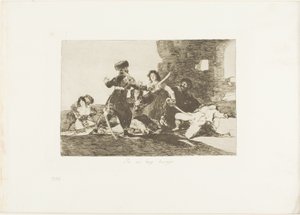 Nie ma teraz czasu, płyta 19 z The Disasters of War autorstwa Francisco Jose de Goya y Lucientes