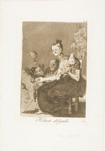 Dobrze się kręcą, płyta 44 z Los Caprichos autorstwa Francisco Jose de Goya y Lucientes