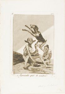Poczekaj, aż zostaniesz namaszczony, płyta 67 od Los Caprichos autorstwa Francisco Jose de Goya y Lucientes