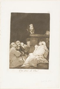 Co za Złoty Dziób!, płyta 53 z Los Caprichos autorstwa Francisco Jose de Goya y Lucientes