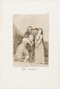 Co za ofiara!, płyta 14 z Los Caprichos autorstwa Francisco Jose de Goya y Lucientes