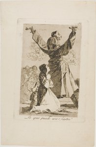 Co może zrobić krawiec!, płyta 52 z Los Caprichos autorstwa Francisco Jose de Goya y Lucientes