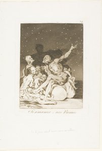 Kiedy skończy się dzień, będziemy off, płyta 71 z Los Caprichos autorstwa Francisco Jose de Goya y Lucientes
