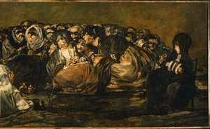 Sabat czarownic ... (obraz na płótnie) autorstwa Francisco Jose de Goya y Lucientes
