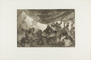 Nie polecając się ani Bogu, ani diabłu, płyta 15 z Los Proverbios autorstwa Francisco Jose de Goya y Lucientes