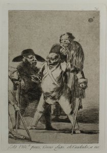 Rozumiesz? ... cóż, jak mówię... ech! Uważaj! inaczej..., tablica 76, z Los Caprichos autorstwa Francisco Jose de Goya y Lucientes