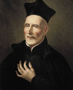Calasanz, São José (1556-1648). Religioso e pedagogo espanhol. São José Calasanctius (óleo sobre tela) polimento autorstwa Francisco Jover y Casanova