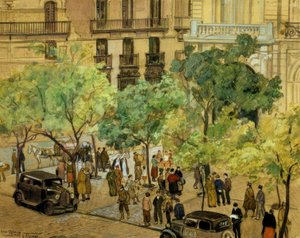 ZAJĘTY PAŁAC – 1937 – RYSUNEK / KARTON – 240X305 CM –