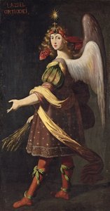 Alegoria Eucharystii: Anioł niosący ziarno autorstwa Francisco Polanco