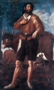 Reprezentacja św. Izydora Oracza (1080-1130), w cudowny sposób spowodował, że woda wynurzyła się z wody suchej gleby. Obraz Francisco Ribalta (1565-1628) Walencja. Museo de Bellas Artes San Pio V, Hiszpania