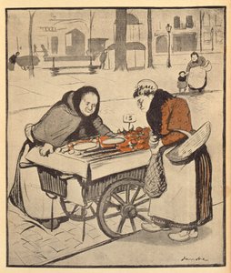 Wydaje mi się to trochę drogie, z LAssiette au Beurre, 8 marca 1902 (kolorowe grawerowanie)