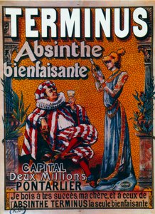 Reklama „pożytecznego absyntu” Terminusa autorstwa Pontarliera (plakat)